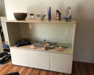 Post Modern Lacquer Cabinet, Pottery