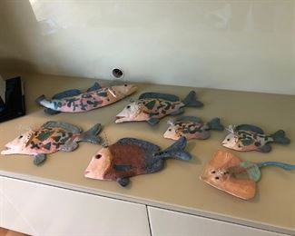 Fish Wall Art - Gossamer Textiles