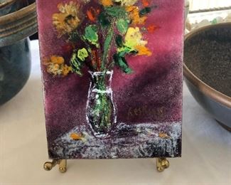 Keskinis Enamel Painting