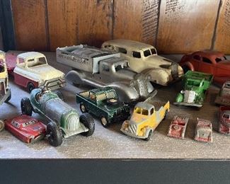 Vintage metal car lot