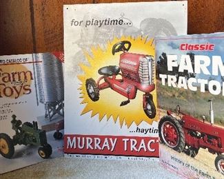 Tractor theme sign and literature