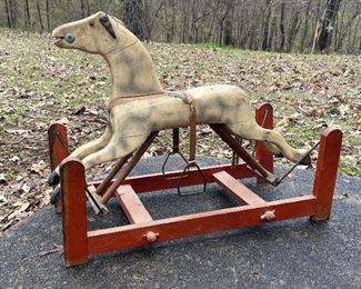 Antique Rocking Horse Glider