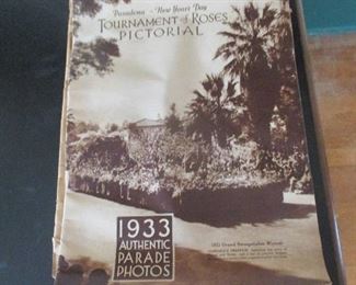 rose parade program 1933