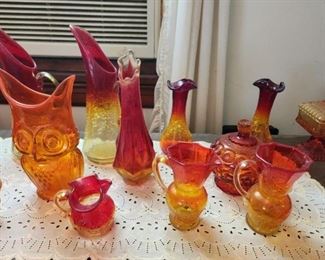 Large Collection of Amberina