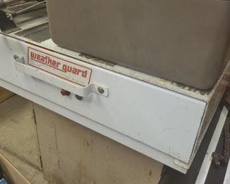 Weather guard tool box. Solid piece. 