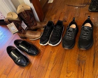 Men's shoes, boots, clothing