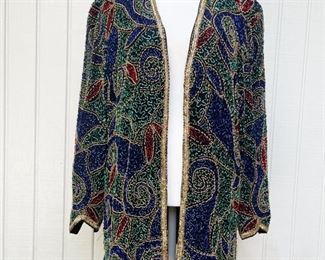 Black Tie Oleg Cassini sequin jacket-never worn