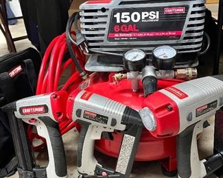 Craftsman 150 PSI compressor with hose and tools