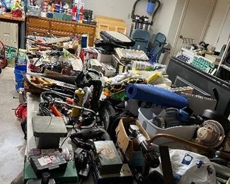 Garage full of items