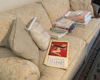 White Sofa, Marilyn Monroe Calender 