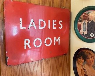 Vintage Ladies Room Sign