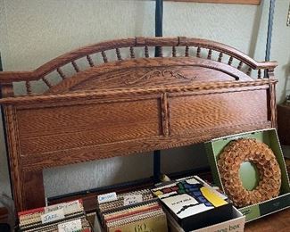 Queen Headboard, King Rails