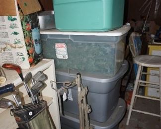 golf clubs, storage-Christmas