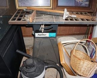 table saw, baskets