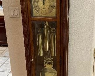Grandfather clock, Has keys and original directions. Chimes  Beautifully!