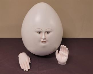 Sergio Bustamante Egg Sculpture