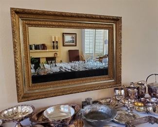 Large golden mirror
47x31