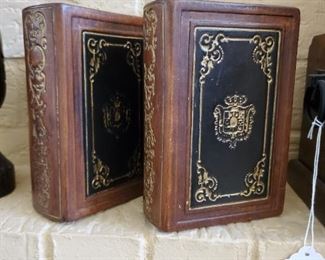 Pair of leather bound bookends
7x5