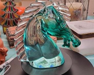 Murano glass house head