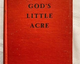 First edition, 1933. God’s Little Acre by Erskine Caldwell, published by Grosset & Dunlap, New York, good condition. $20