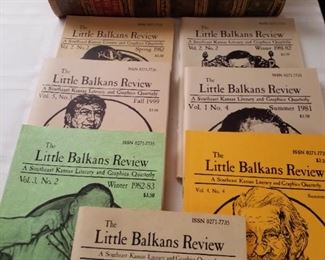 Little Balkans Review, seven of  19 issues in fine condition. 