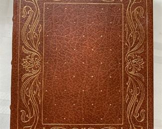 Charles Darwin’s The Origin of Species, The Franklin Library limited edition, 1975. Leather bound, gold embossed cover, gilt edges. $35