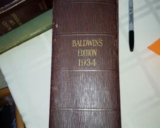 Bouvier's Kaw Dictionary,  1934 edition, $100.00
