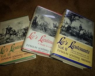 Lee's Lieutenants, By: Douglas Southall Freeman, 3 volumes, $125.00