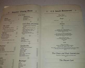 Senator Dining Room menu, There are 2 of these