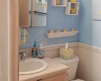 Rubber ducky, you're the one - rubber ducky themed powder room