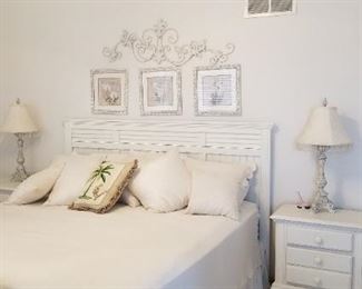Nice quality white master bedroom set