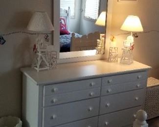 Dresser with mirror