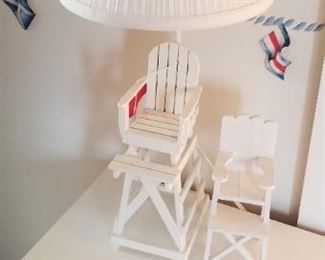 Lifeguard stand table lamp