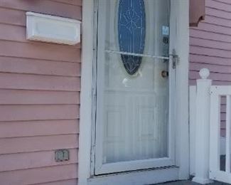 Entry door; storm door