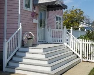 Trex decking and Azek trim boards