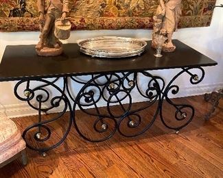 Napoleon III table - slate top