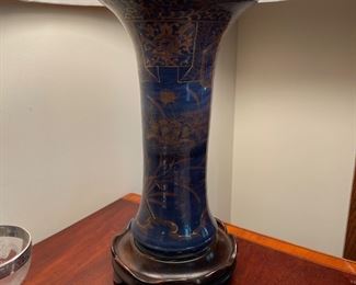 Pair of qianlong lamps Chinese Antique vases 