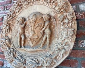 Large Appx 30" Medallion terra cotta