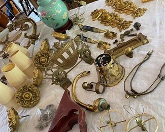 drapery hooks, door knobs and pulls, swan Fawcett, Chinese lamp