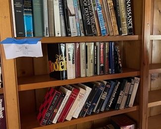 We have a lot of books on history - Napoleon, WW2 - please note the family.  Please be aware that some subjects may be upsetting - the family had people lost in the holocaust and were interested in how that terrible thing occurred.  We want to universally apologize if the book section upset anybody.  