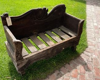 Charming French rustic bench 