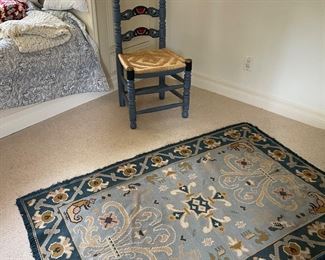 Hungarian rug - watermelon hand painted chair