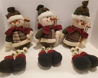 Ski Snowman (16") Shelf Sitter