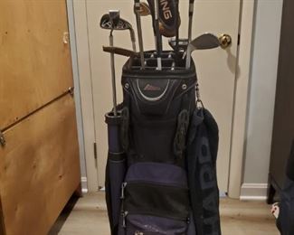 Datrek Golf Bag and Assorted Clubs