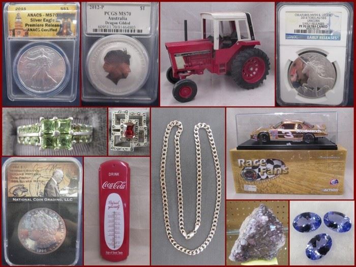 Coin, Diecast, Jewelry and Collectible starts on 4/4/2023