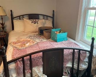 Metal and wood bed on wheels!!!