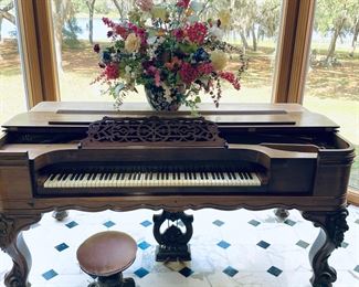 Antique Square Grand Piano