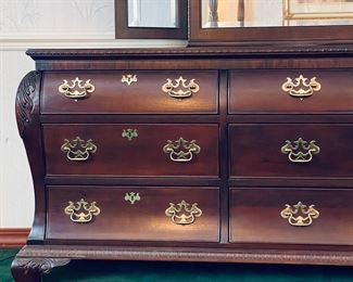 Century Furniture Claridge Collection Mahogany Dresser with Mirror