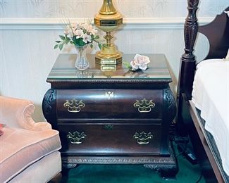 Century Furniture Claridge Collection Mahogany Pair of Nightstands