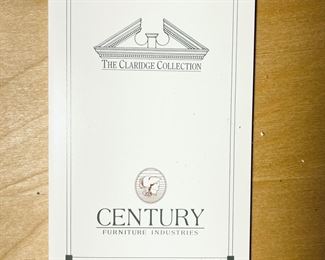 Century Furniture Claridge Collection Mahogany 
